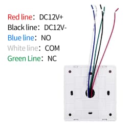 Support Tuya App WIFI Exit Switch Surface Mounted Intelligent Life Access Control System Control 4-Wire Switch
