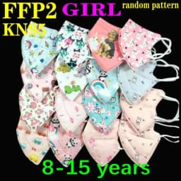 KN95 Kid Mask 3-8 8-15 Years Old 5 Layers Cartoons FFP2 Masque Boys Girls Children Mascarillas CE Face Mask FPP2 Protective