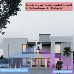 4MP WIFI IP Camera 3G 4G SIM Card PTZ 4MP Video Surveillance Cameras Outdoor Dual Lens ZOOM Alarm Color Night Camhipro App