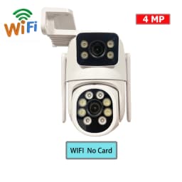 4MP WIFI IP Camera 3G 4G SIM Card PTZ 4MP Video Surveillance Cameras Outdoor Dual Lens ZOOM Alarm Color Night Camhipro App