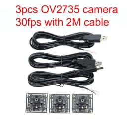 GXIVISION OV9732 30FPS 2M Cable 100 Degree USB Camera Module,3pcs OV2735/IMX179/OV2710 Compatible For Autodarts.io Scoring