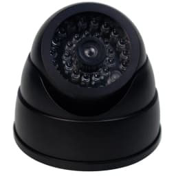 1PC Dummy Fake Camera with LED Red Light, Battery Operated, No Wiring Required, Indoor Outdoor Fake Dome Security Camera