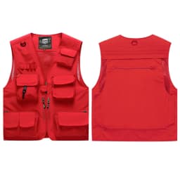 Hi Vis Workwear Safety Vest with Multi Pocket Emergency Rescue Volunteers Communication Safety Jacket Outdoor Work Clothing