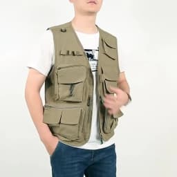 Hi Vis Workwear Safety Vest with Multi Pocket Emergency Rescue Volunteers Communication Safety Jacket Outdoor Work Clothing