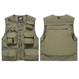 Hi Vis Workwear Safety Vest with Multi Pocket Emergency Rescue Volunteers Communication Safety Jacket Outdoor Work Clothing