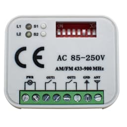 Tuya WIFI Garage RF Smart Receiver 300-900MHz 433.92 868mhz 2CH Universal Garage Door Gate Opener Controller For Alexa