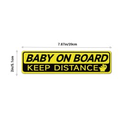 Baby On Board Magnetic Reflective Sticker for Car Safety Warning Reflector Tape Decal Car Accessories Exterior Reflector Sticker