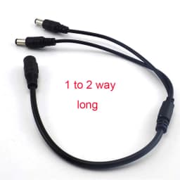 2.1*5.5mm 1 Female to 2 3 4 5 8 Male DC Power Splitter Plug Cable for CCTV Security Camera Accessories Power Supply Adapter 12V