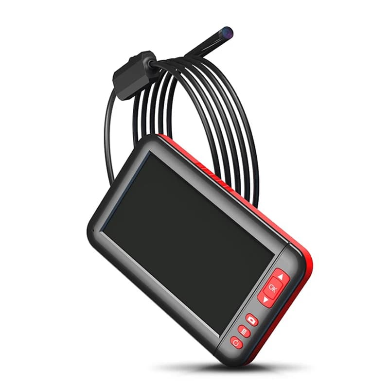 4.3 Inch IPS Screen Industrial Endoscope Camera HD1080P 2.0MP 8MM Lens USB Car Inspection Borescope 8LEDs Waterproof Take Photo