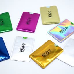 10pcs Anti-Scan Card Sleeve Anti-theft Anti-magnetic Anti RFID/NFC scanning Aluminium Foil Safty Bank Card ID Card Card Holder