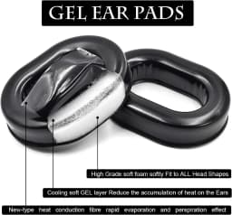 Hight Quality Ear Pads for David Clark H10 Series Headsets, ATH-50x,Rugged, Faro, ASA Telex 25xt Pilot Aviation Headphone