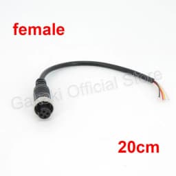 M12 Aviation Signal Cable Male Female Plug 4 Pin Wire for CCTV Car Camera DVR Video Monitor Subwoofer