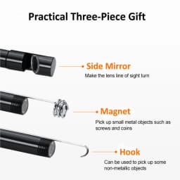 5.5MM Android Endoscope Camera 3 IN1 Micro USB Type C Borescope Mini Camera Waterproof LED Car Inspection For HUAWEI XIAOMI PC