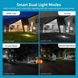 4K 8MP WiFi Surveillance Camera, Dual Lens, 4X Digital Zoom, AI Human Detect, ONVIF, Outdoor Security PTZ IP Cameras,