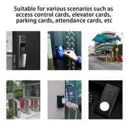 10pcs T5577 EM4305 blank key tag chip card tag leather key RFID tag replicable EM4100 125khz card proximity token key card