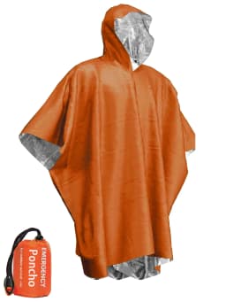 Emergency Waterproof Raincoat Aluminum Film Disposable Poncho Warm Thermal Rainwear Blankets Survival Tools Camping Equipment