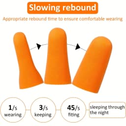 30/60/100PCS Noise Cancelling Ear Plugs Reusable Noise Reduction Protection Sound Insulation Ear Plugs for Sleep Study Work