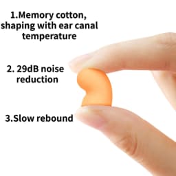 30/60/100PCS Noise Cancelling Ear Plugs Reusable Noise Reduction Protection Sound Insulation Ear Plugs for Sleep Study Work