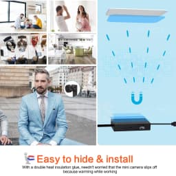 4K DIY Wireless WiFi Camera Mobile APP Remote Viewing Built-in Battery 1080P Pixel Security Network IP Camera 2.0MP