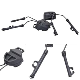 BOOIU Tactical Helmet Headset Bracket Fast Ops Core Helmet ARC Rail Adapter Mount Hunting Military Noise Cancelling Headset