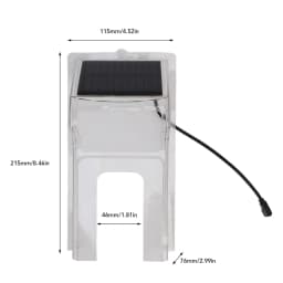 Transparent Plastic Doorbell Rain Cover Doorbell Rain Cover Transparent Plastic ABS Weatherproof Solar Powered Door Cover