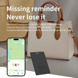 Thin GPS Locator Card Anti Loss GPS Tracking Smart Mini Tag Bluetooth Wireless Charge for Find My APP IOS Wallet Phone Tracker