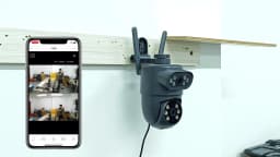 KERUI Outdoor 10MP 5K HD Dual Lens WiFi IP Camera Tuya Smart PTZ Wireless Home Security CCTV Video Surveillance Human Detection