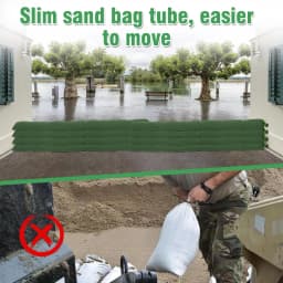 Heavy Duty Flood Sandbags Reusable Canvas Flood Control Sandbags Large Capacity Water Barriers Home Flood Garage Flood