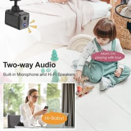 LS VISION Ubox Mini 4G Security Camera SIM Card or Wifi HD Surveillance Camera 3800mAh Battery Low Power Voice Intercom CCTV