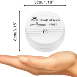 Wireless Water Alarm Independent Battery Water Alarm Sensor Detector 90dB Sounder Water Leakage Alarm Detector Home System DC9V