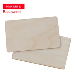 100PCS Waterproof Natural Wooden NFC 213 RFID Blank Tag Business Card High Quality Access Control Card