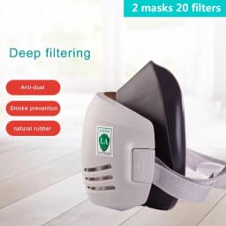 20pcs filter dust mask respirator half face dust mask anti industrial building dust haze safety gas mask