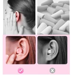 24/60/120Pcs Soft Sponge Earplugs Sleeping Ear Plugs For Sleeping Travel Sleep Noise Reduction Rate 35.5db Sound Insulation