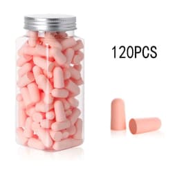 24/60/120Pcs Soft Sponge Earplugs Sleeping Ear Plugs For Sleeping Travel Sleep Noise Reduction Rate 35.5db Sound Insulation