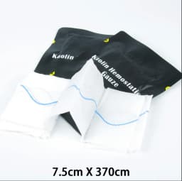 Hemostatic Kaolin Gauze Combat Emergency Trauma Z-Folded Soluble For Ifak Tactical Outdoor First Aid Kit Medical Wound Dressing