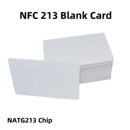 NFC NTAG 213 Blank Card PVC 13.56MHz Waterproof 144Bytes NFC Business RFID NTAG 213 Card Anti-counterfeiting Link