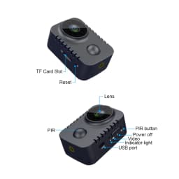 Ynmee MD29 PIR Mini Camera 1080P Full HD Smart Security Pocket Night Vision Camcorder Standby Video Recorder No APP Body Cams