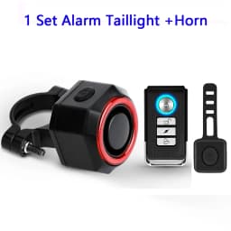 New Bicycle Alarm Taillight Waterproof Smart Auto Brake Sensing Tail Lamp Remote Control USB Charge Bike Rear Light