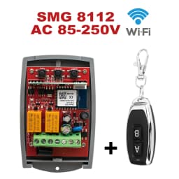 Tuya Universal Smart Wifi Receiver 2CH 12V 24V 220V Garage Door Remote Control Opener Controller 433/433.92 Mhz Transmittern