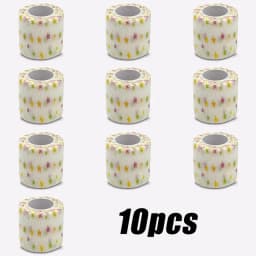 Printed Self Elastic Adhesive Athletic Tape Wraps 2.5cm Sports Colorful Bandage for Tattooing Finger Joint Knee Pet