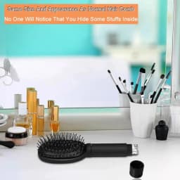 Creative Hair Comb Hidden Storage Secret Sight Diversion Compartment Concealment Travel Stash Safe Hide Cash Ring Necklace