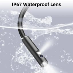 KERUI Dual Lens Industrial Endoscope Inspection Camera 4.3" LCD With Light HD 1080P IP67 Waterproof Borescope LED Sewer Car