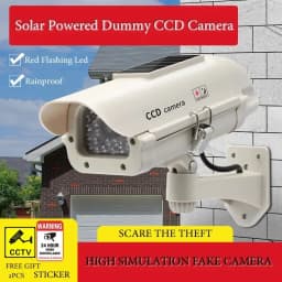 Solar Powered Waterproof Fake Camera Red Flashing Leds For Home Office Surveillance System Scare Theft Dummy CCD Security Camera