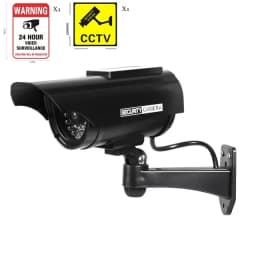 Solar Powered Waterproof Fake Camera Red Flashing Leds For Home Office Surveillance System Scare Theft Dummy CCD Security Camera