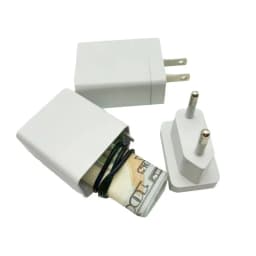 1Pc Fake Charger Sight Secret Home Diversion Stash Can Safe Container Hiding Spot Hidden Storage Compartment Charging Cover