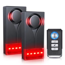 Wireless Car Vibration Alarm With Light 108dB Loud Car Door And Window Anti Theft Alarm Bike Motorcycle Security Alarm