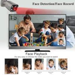 Techage UHD 5MP 4K 8MP камера безопасности POE Smart AI Человек обнаруживает наружное двустороннее аудио IP камера CCTV