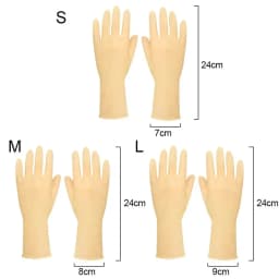 New Thickening 26CM Kids Work Gloves Rubber Red Yellow Blue Child Househeld Gloves Sleeveless Cleaning Gloves Washing Dishes