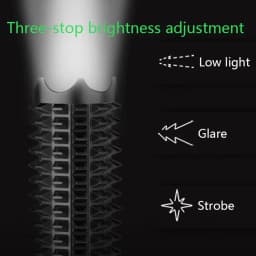 KDULIT Wolf Tooth Stick Flashlight Strong Light Charging Outdoor Super Bright Multi Functional Telescopic Self Defense Window