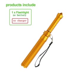 KDULIT Wolf Tooth Stick Flashlight Strong Light Charging Outdoor Super Bright Multi Functional Telescopic Self Defense Window